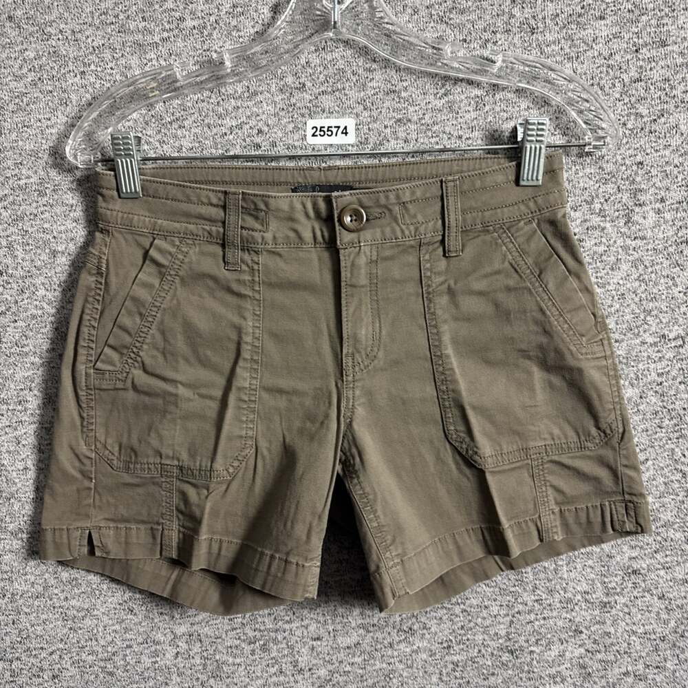 Prana Women's Size 0/25 Brown Organic Cotton Olivia Shorts 5" Inseam